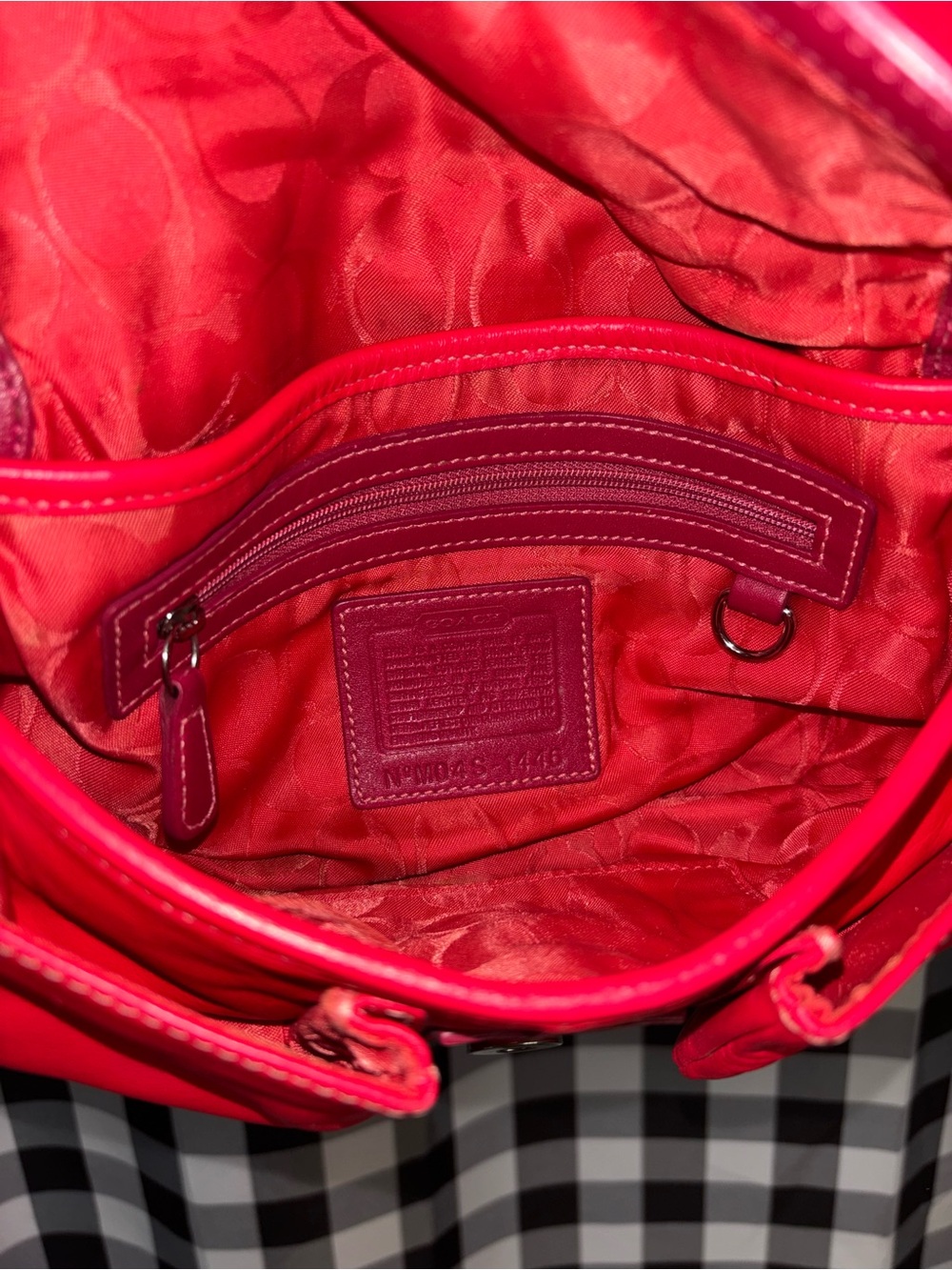 Coach Y2K SoHo Red Leather “It Girl” Shoulder Bag 2004 - Picture 7 of 8